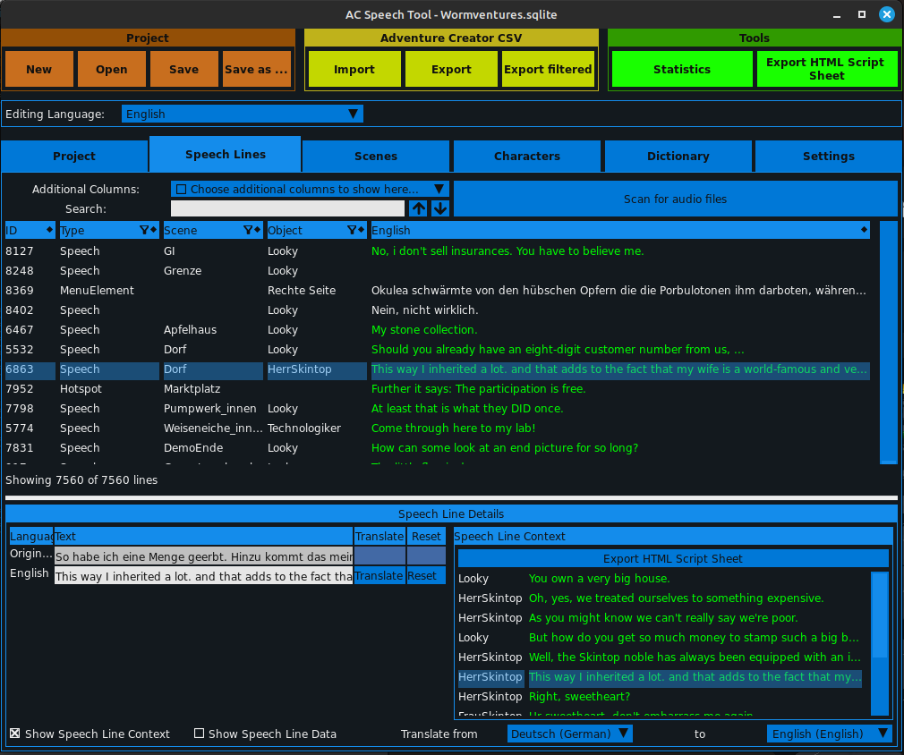 Translation layout and suggestions
