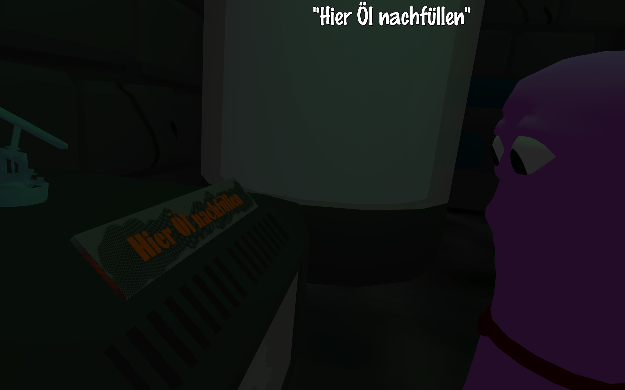 In-game texture in german