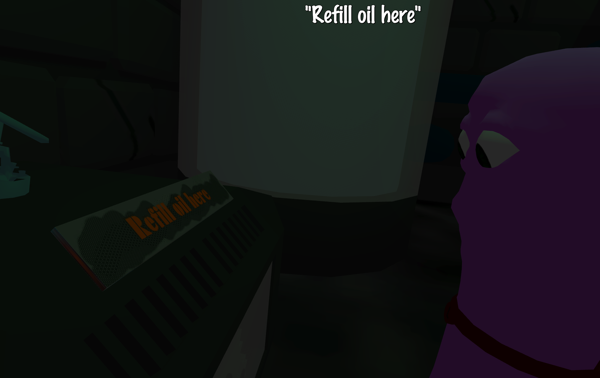In-game texture in english