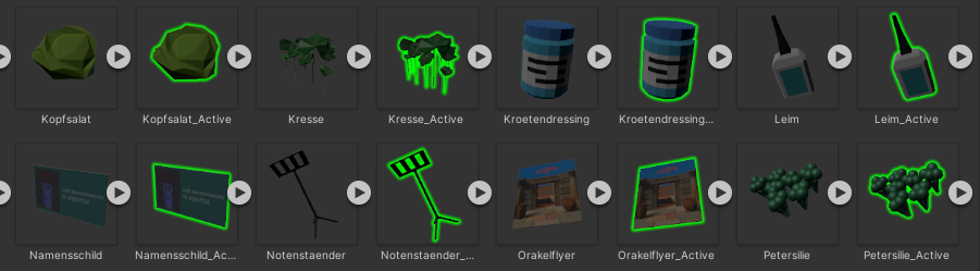 Some inventory icons